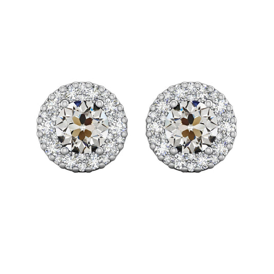 Diamante Fine Orecchini a Lobo 6-carati Oro 14 Carati Bianco – vista principale