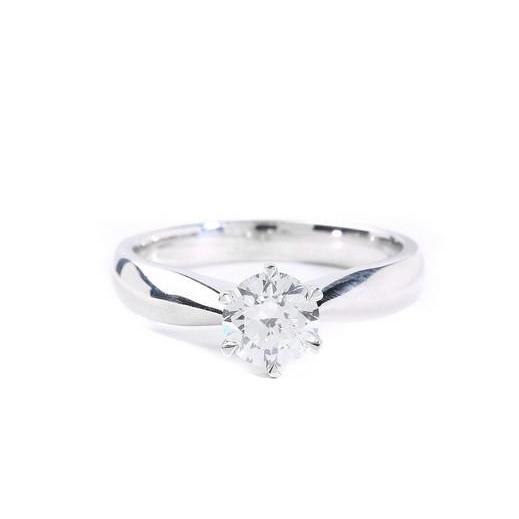 Splendida Fede Nuziale Con Genuino Diamante Solitario Da 2.25 Ct Incastonata A 6 Punte