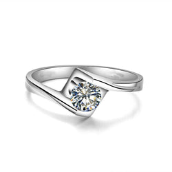 Splendido Anello Di Fidanzamento Con Genuino Diamante Solitario Taglio Brillante Da 1.25 Ct