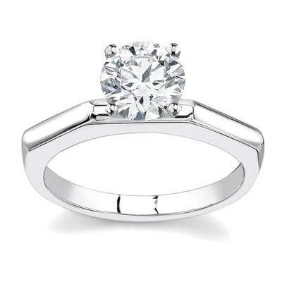 Splendido Anello Di Fidanzamento Con Genuino Diamante Solitario Taglio Rotondo Da 2.50 Ct