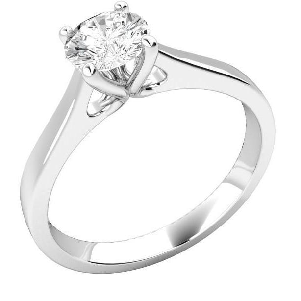 Splendido Anello Solitario Con Naturale Diamante Taglio Brillante Da 1.5 Ct Gioielli Novità