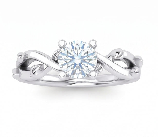 vero round diamante 1.75carati anello dettaglio ravvicinato