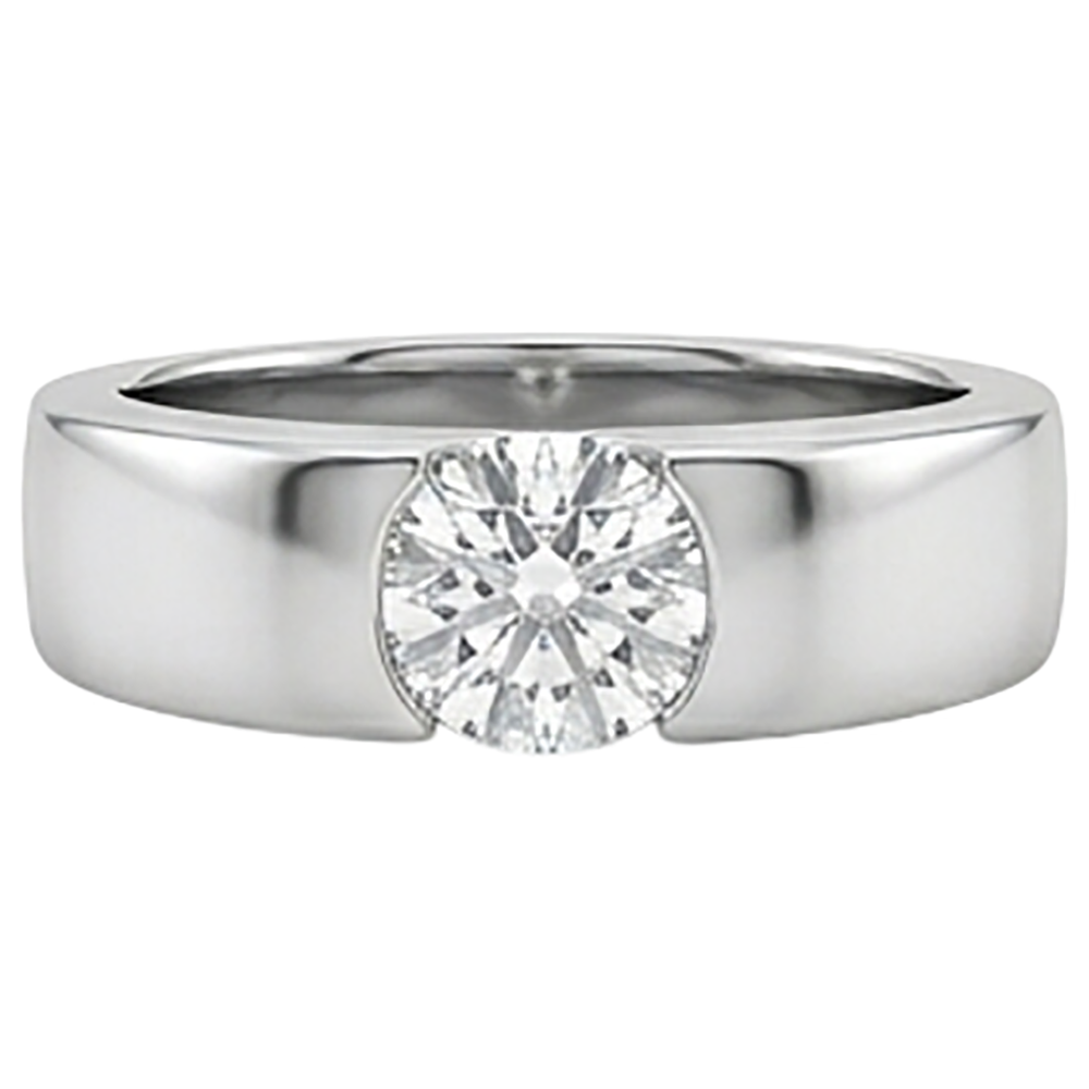 Splendido anello solitario con diamante da 2 carati in oro