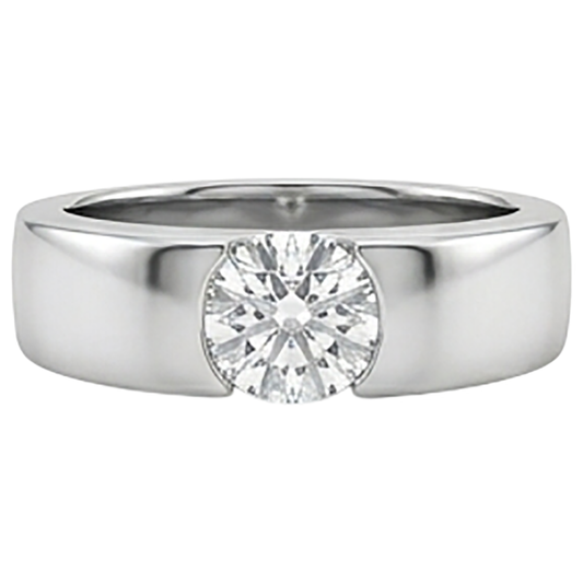 Splendido anello solitario con diamante da 2 carati in oro