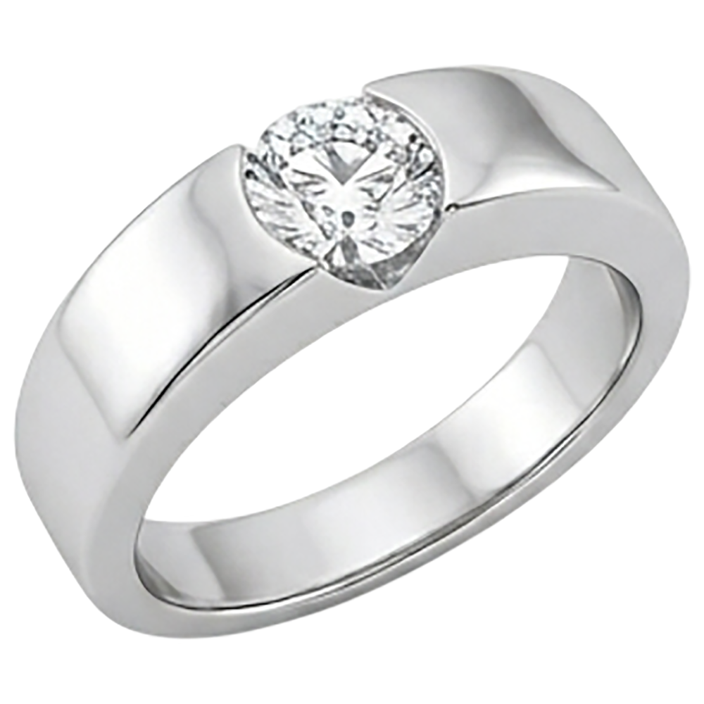 Splendido anello solitario con diamante da 2 carati in oro