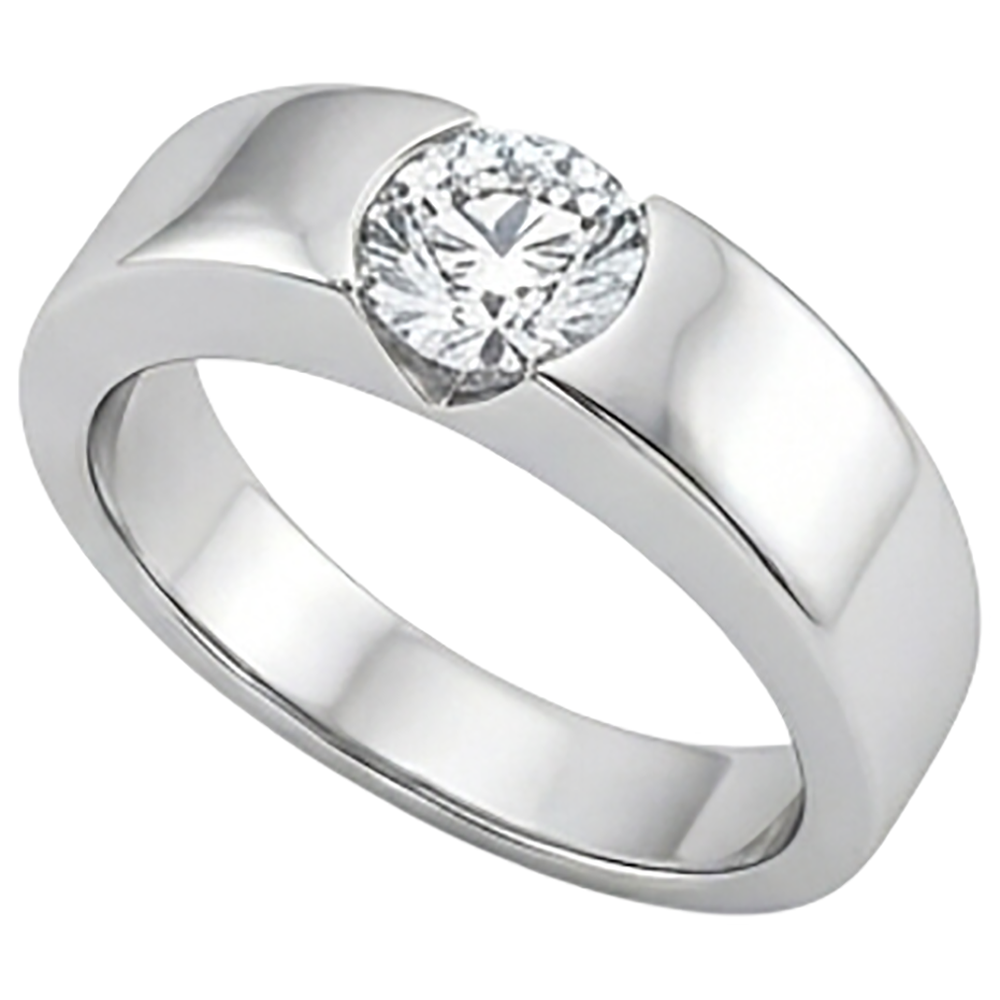 Splendido anello solitario con diamante da 2 carati in oro