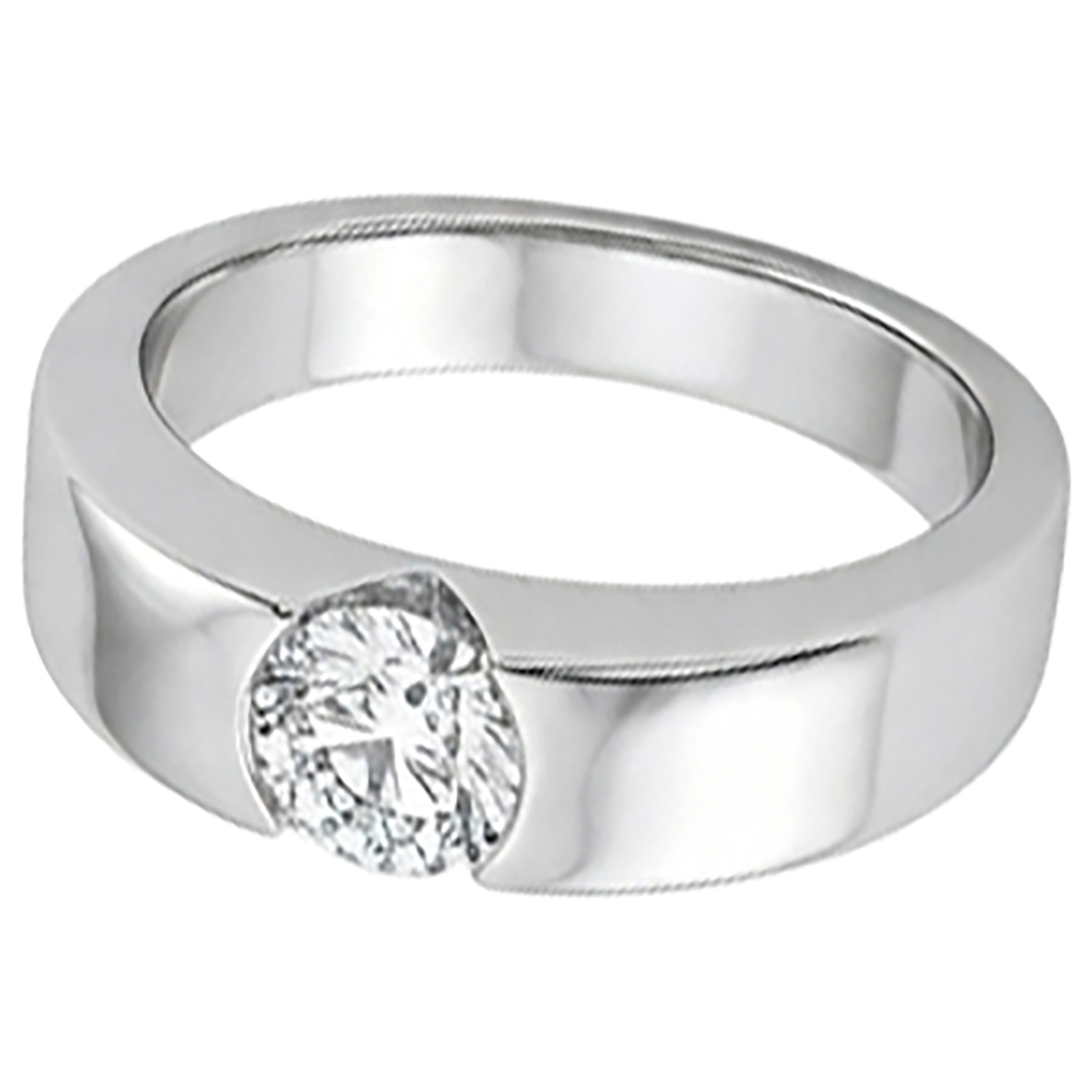 Splendido anello solitario con diamante da 2 carati in oro