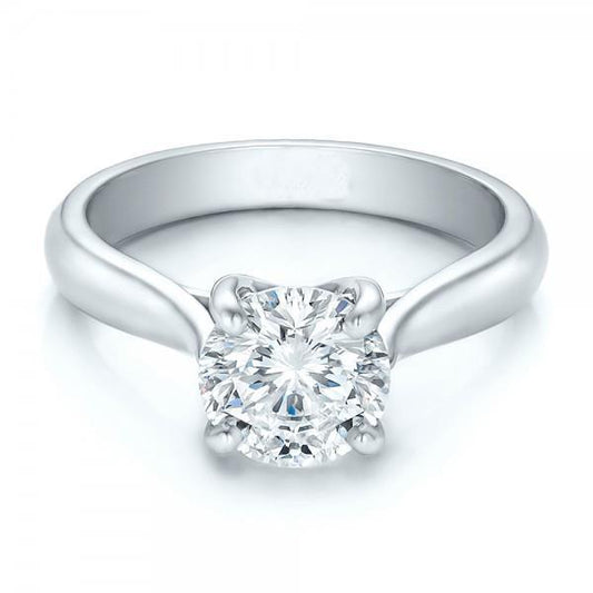 Splendido Anello Di Fidanzamento Con Naturale Diamante Taglio Rotondo Da 2 Carati