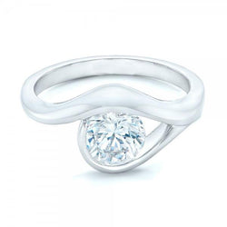 Splendido Anello Di Fidanzamento Con Vero Diamante Taglio Rotondo Da 2.50 Carati