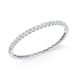 Splendido Bracciale Con Vero Diamanti Rotondi 3,45 Carati