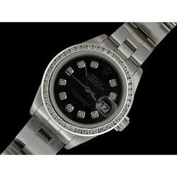 Splendido orologio da donna Rolex con data e bracciale ostrica
