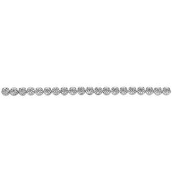 Spumante 5 Ct. Bracciale Tennis Da Donna In Oro Bianco Con Vero Diamanti Taglio Rotondo