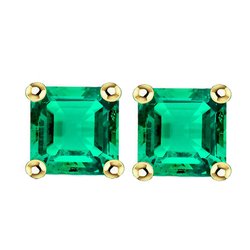 Di lusso Certificato GIA Smeraldo Colombiano Gemstone Earring