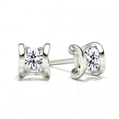 Diamante Orecchini a Lobo 2 carati Oro 14 Carati Bianco – vista principale