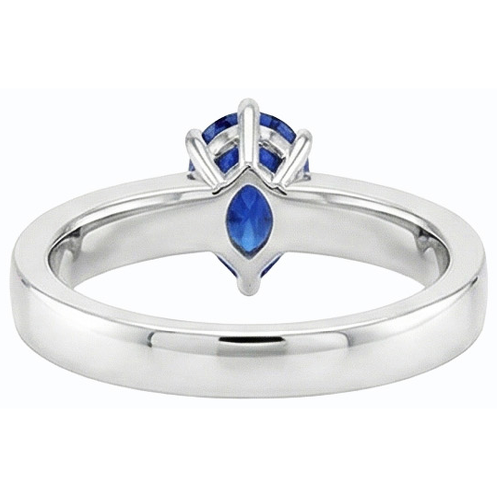 vero pear diamante 14carati anello dettaglio ravvicinato