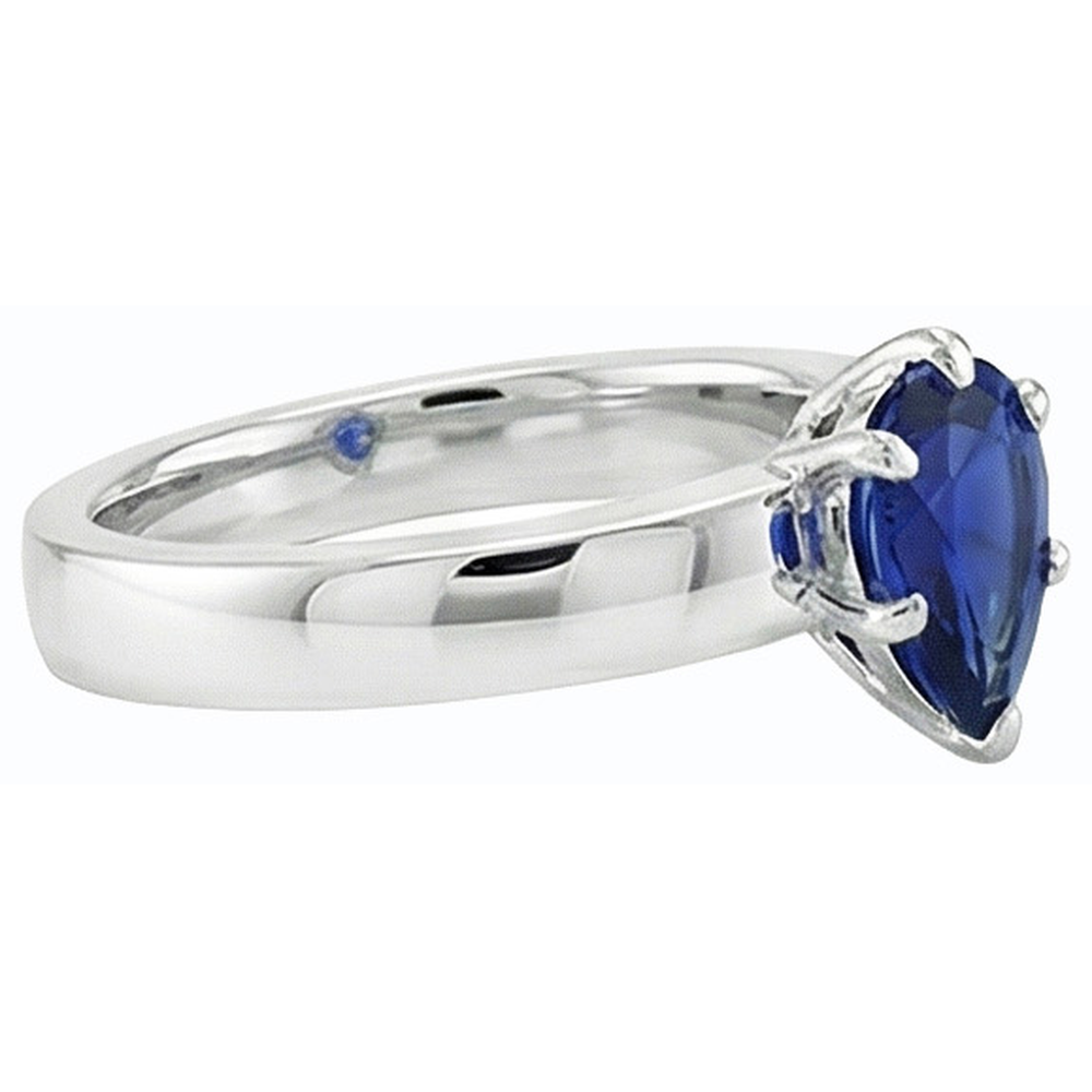 vero pear diamante 14carati anello su bianco