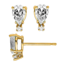 Orecchini a Lobo Oro Giallo 14K con Diamante – 4,50 carati