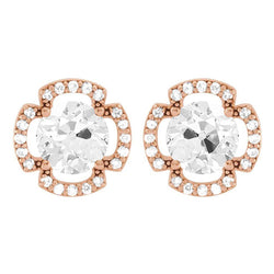 Diamante Orecchini 5,50 carati F/VS1 – Oro Rosa 14K