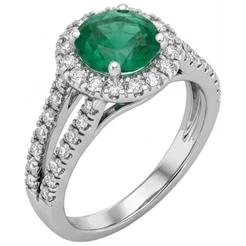 vero round diamante 3.80carati fede eternity vista dall'alto
