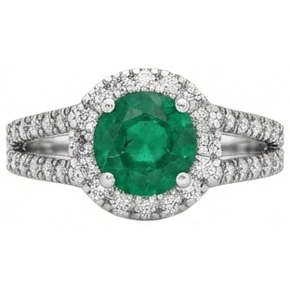 vero round diamante 3.80carati fede eternity angolo laterale
