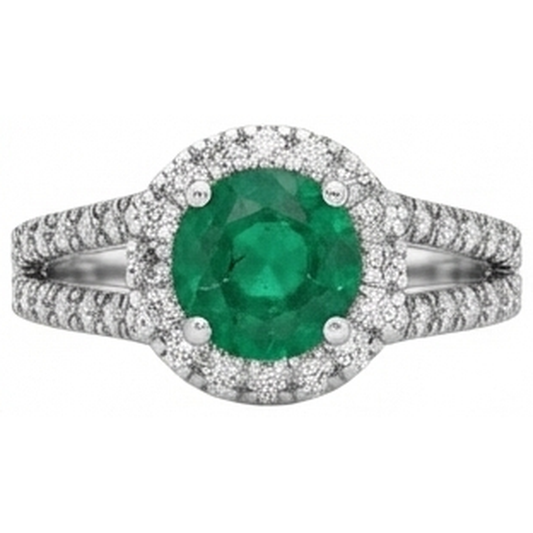 vero round diamante 3.80carati fede eternity angolo laterale