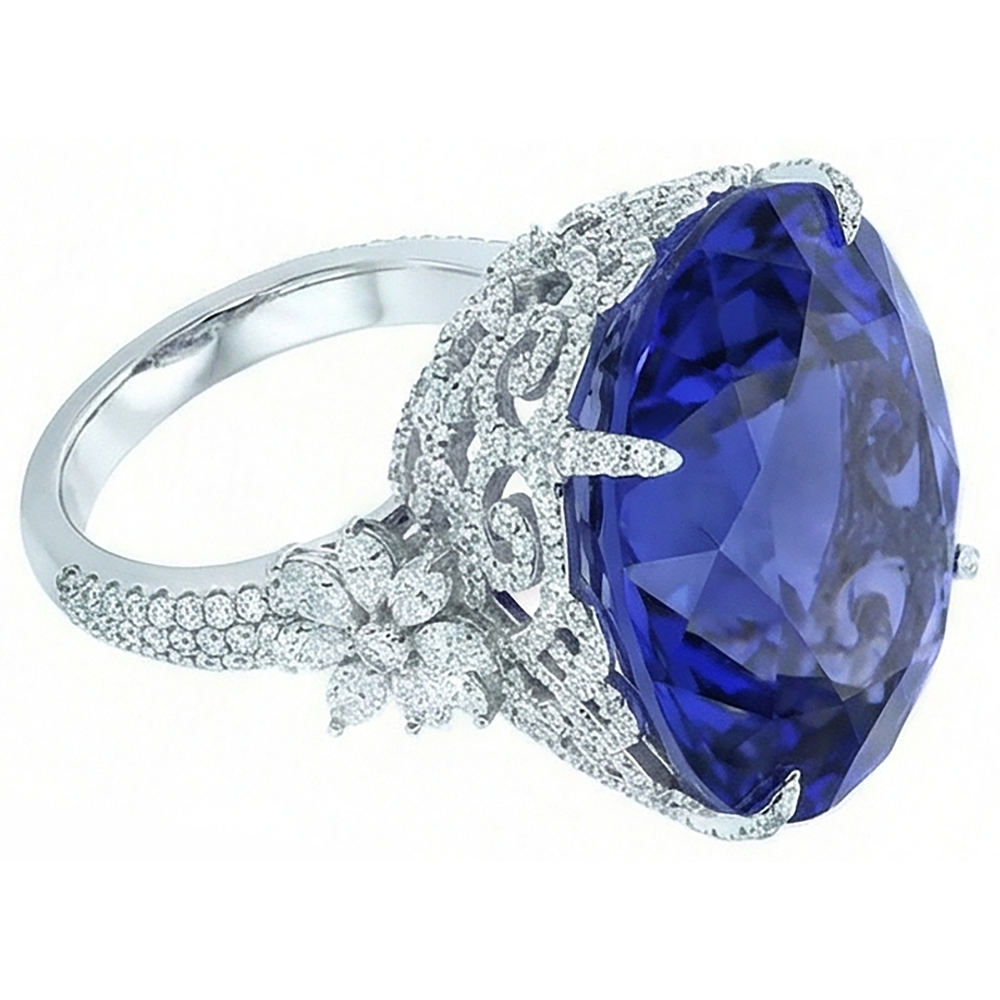 Tanzanite Anello Cocktail