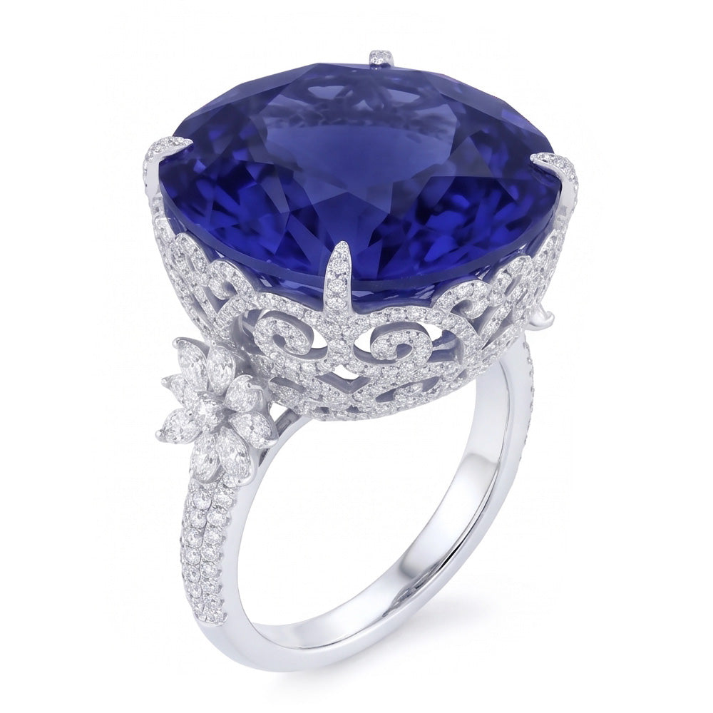 Tanzanite Anello Cocktail