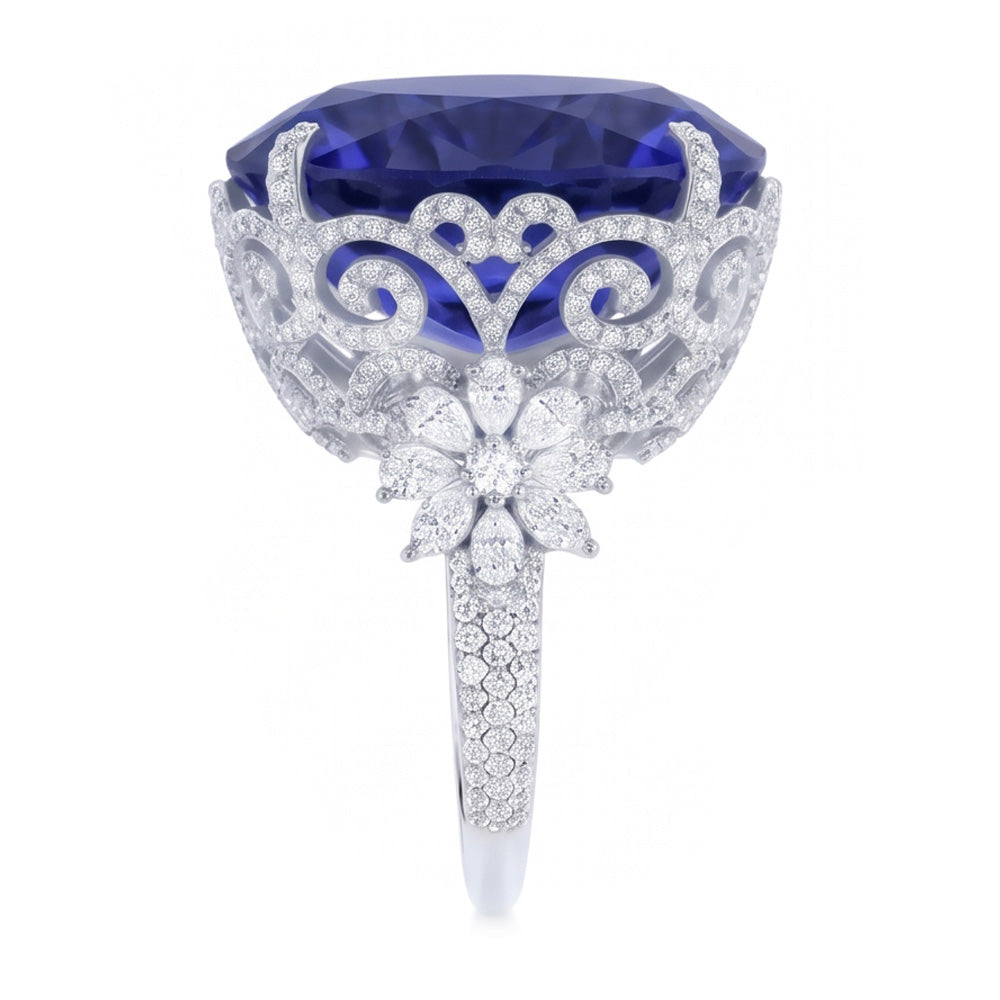 Tanzanite Anello Cocktail