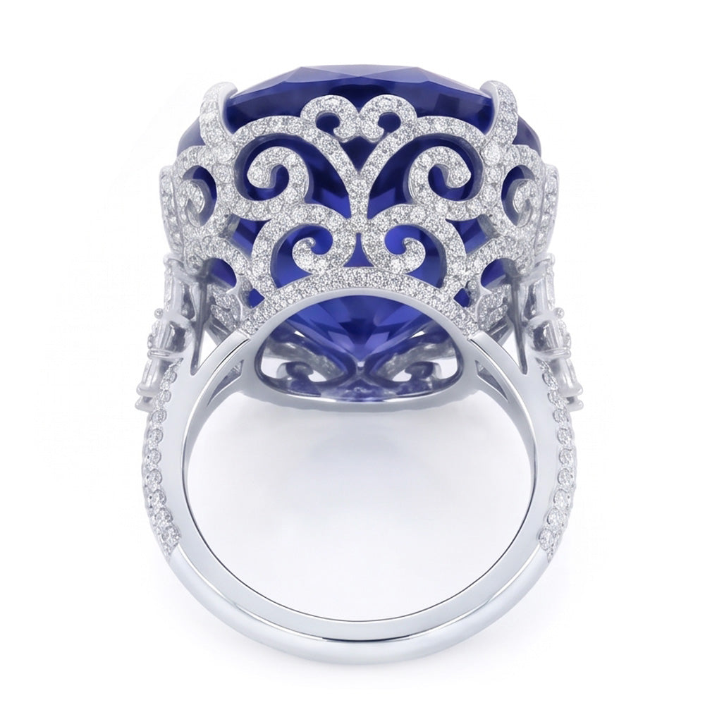 Tanzanite Anello Cocktail