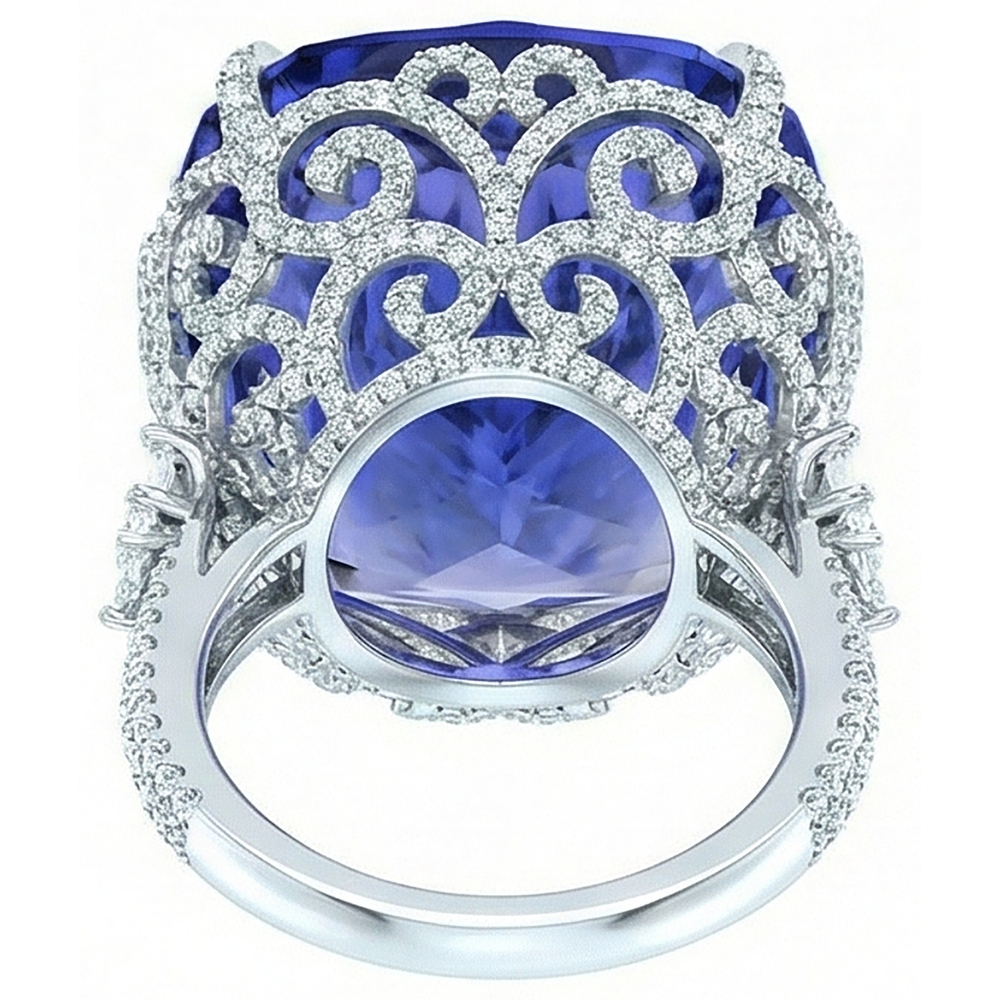 Tanzanite Anello Cocktail