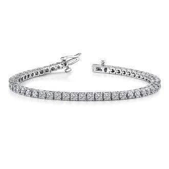 Tennis Vero Diamond Lady Bracciale Fine Jewelry Oro bianco massiccio 5.30 carati