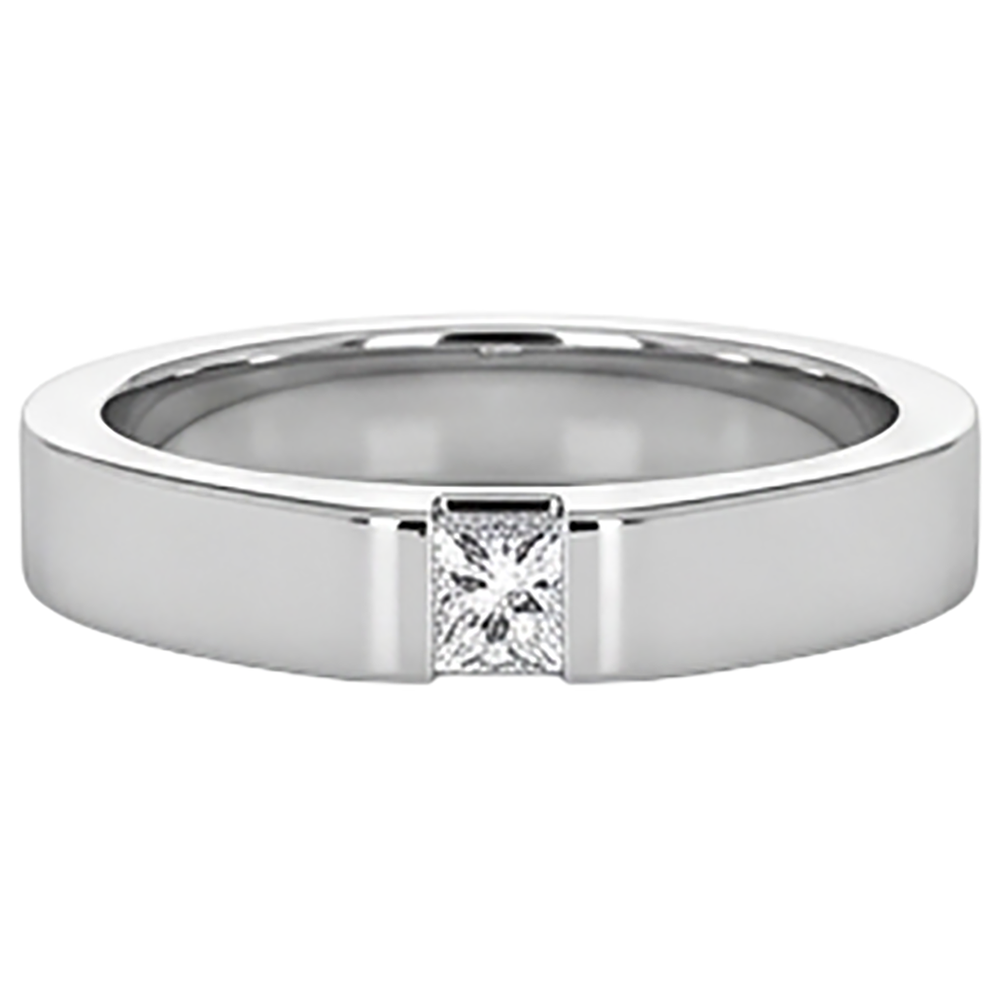 Tension Princess Vero Diamond Anello Anniversario Oro Bianco 14K 0.75 carati