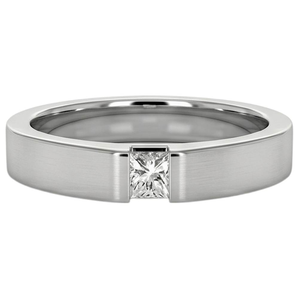 Tension Princess Vero Diamond Anello Anniversario Oro Bianco 14K 0.75 carati