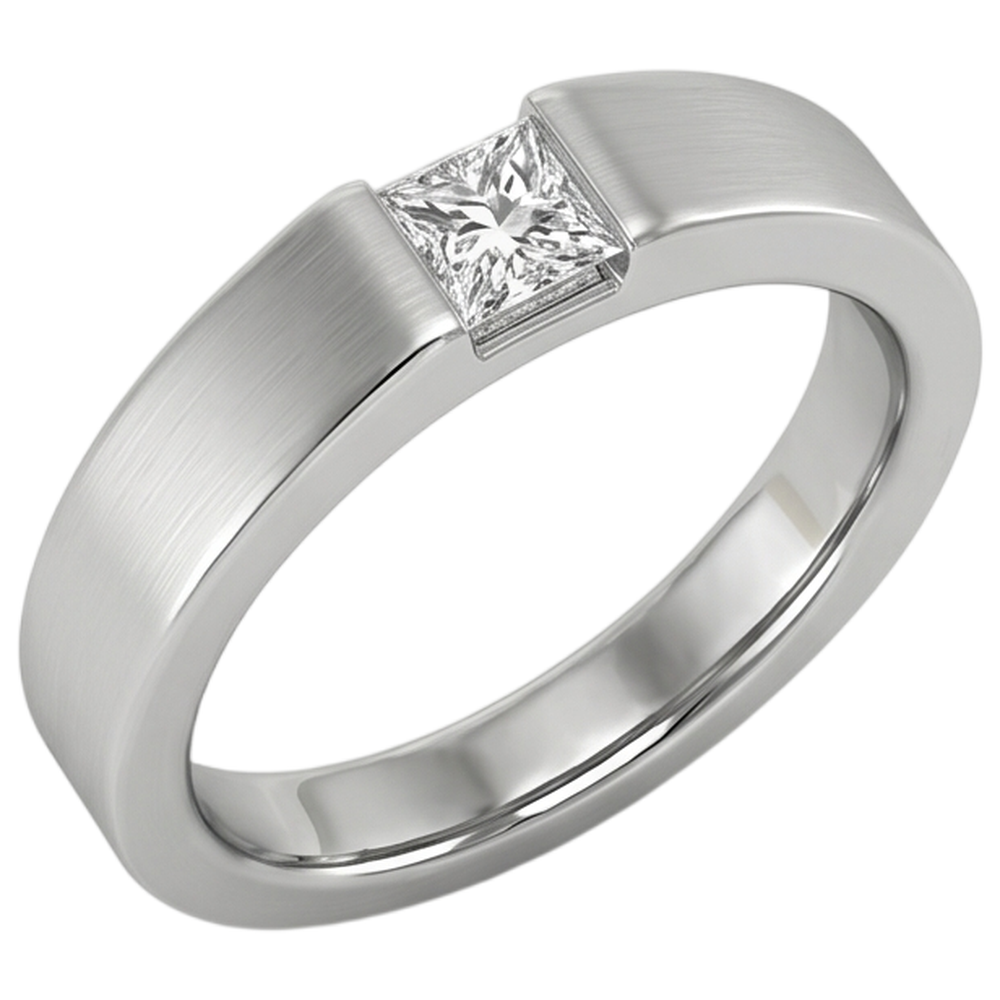 Tension Princess Vero Diamond Anello Anniversario Oro Bianco 14K 0.75 carati