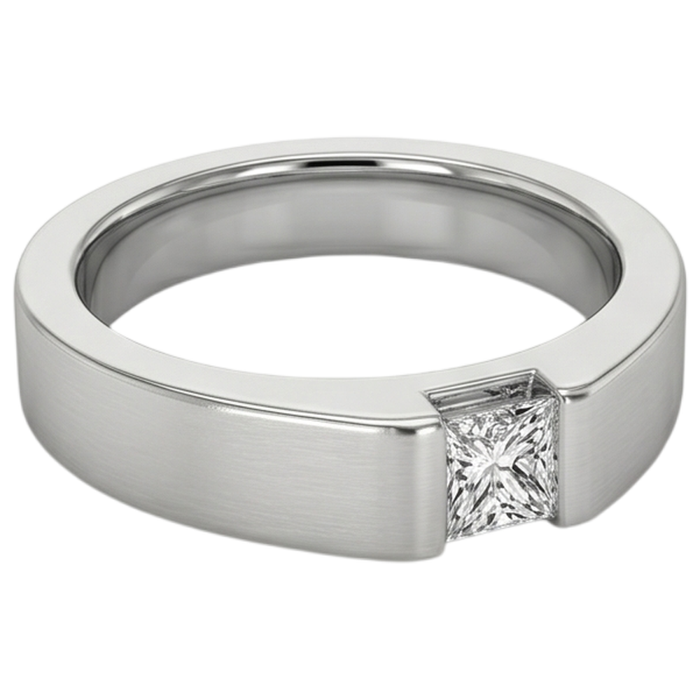Tension Princess Vero Diamond Anello Anniversario Oro Bianco 14K 0.75 carati