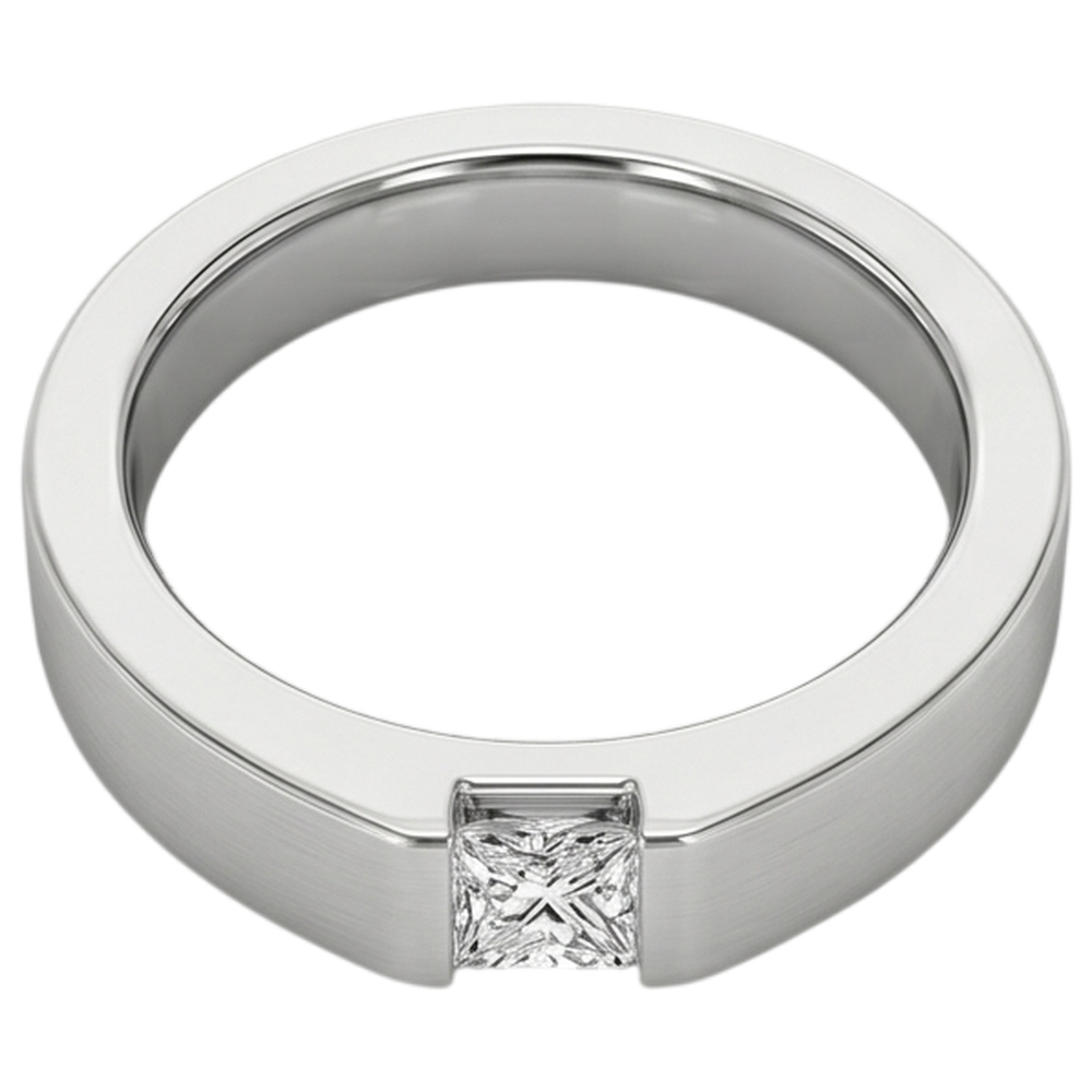 Tension Princess Vero Diamond Anello Anniversario Oro Bianco 14K 0.75 carati