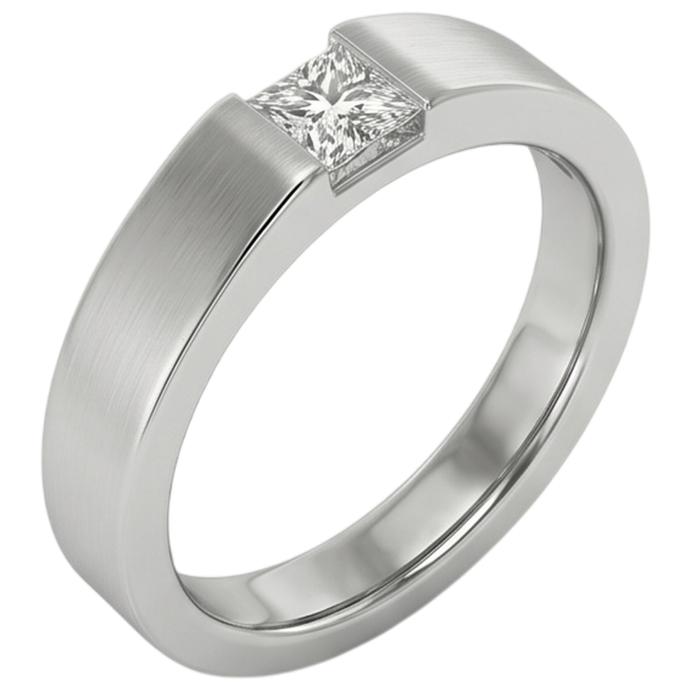 Tension Princess Vero Diamond Anello Anniversario Oro Bianco 14K 0.75 carati