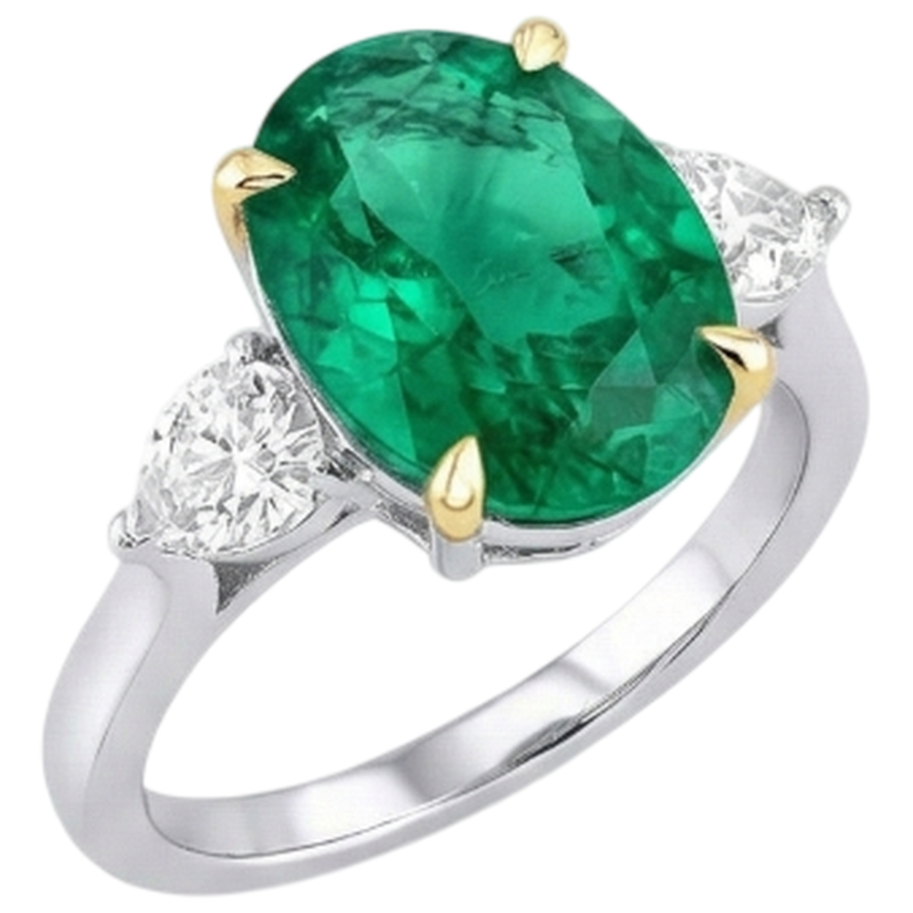 Elegante Anello con Pietra Preziosa 4 carati – vista laterale