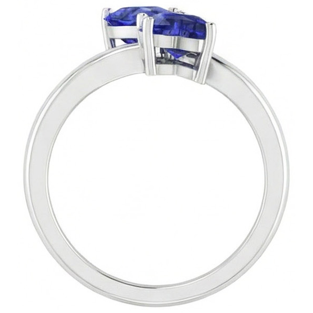 vero heart diamante 1.50carati anello angolo laterale