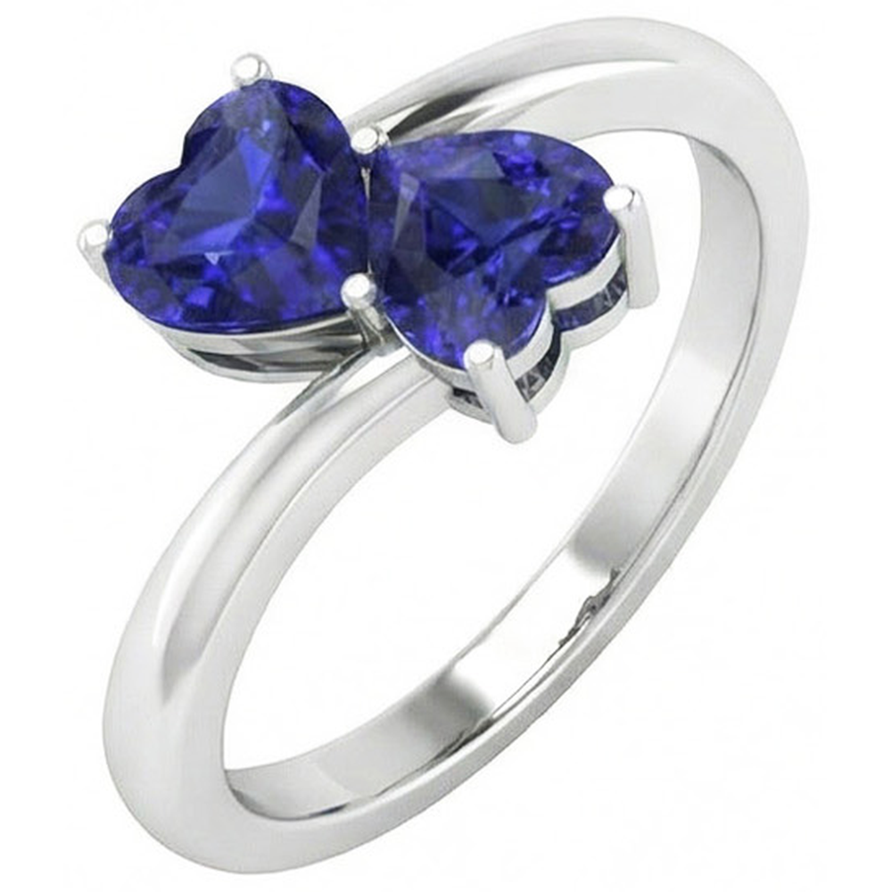 vero heart diamante 1.50carati anello vista dall'alto