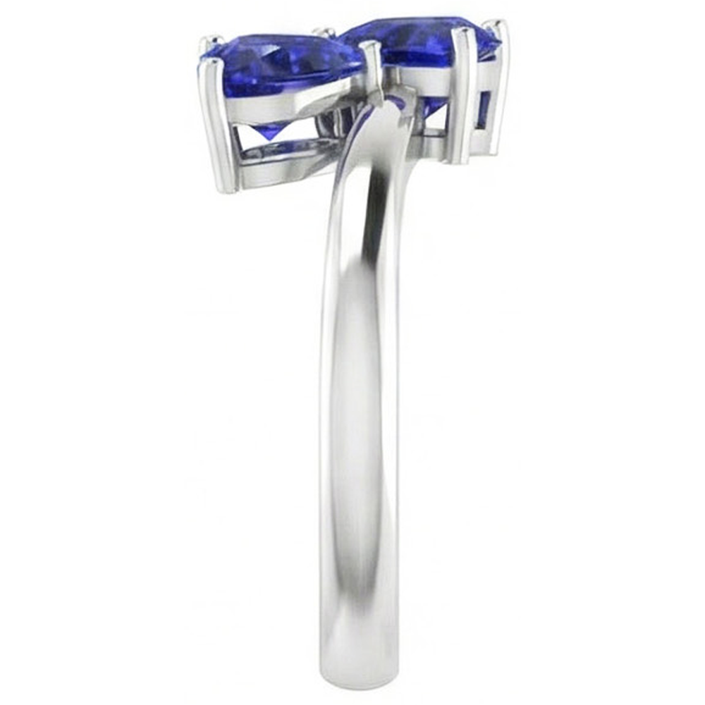vero heart diamante 1.50carati anello su bianco