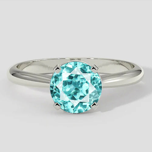 Tormalina Paraiba rotonda autentica da 1 carato