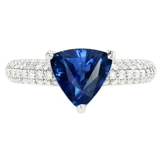 vero diamante 3carati anello angolo laterale
