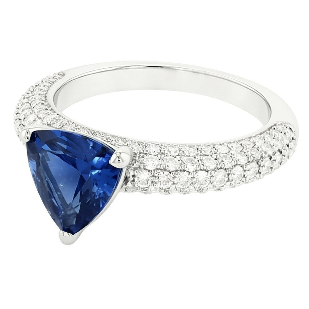 vero diamante 3carati anello dettaglio ravvicinato