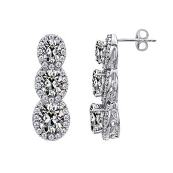 Cuscino Antico Diamante Fine Dangle – 1 carati in Oro 14 Carati