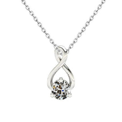 Diamante Collana Pendente di lusso – 1 carati Oro 14 Carati