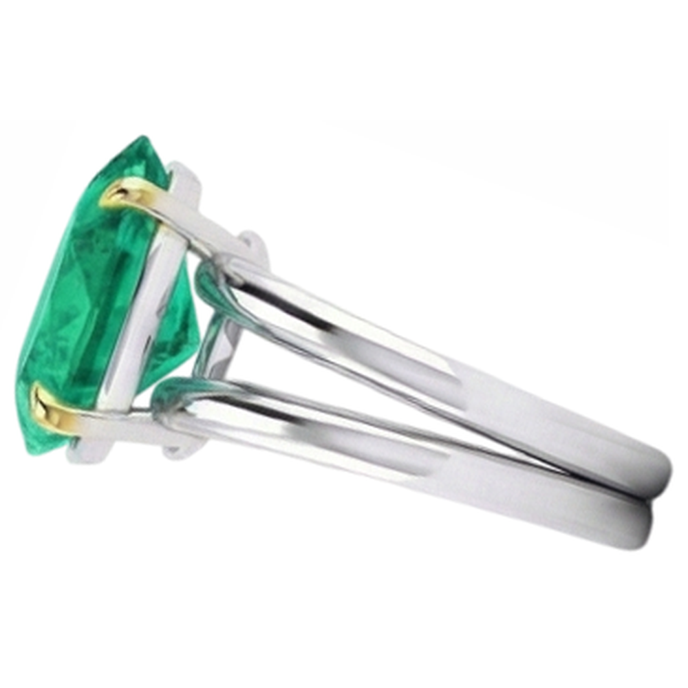 Squisito Anello con Pietra Preziosa 2 carati – vista angolare