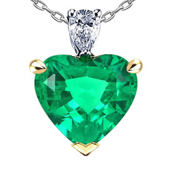 Fine Pendente con Gemma con Smeraldo Certificato GIA – 10 carati