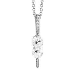Sofisticato Pendente a Goccia con Diamante Taglio Old Mine – 1