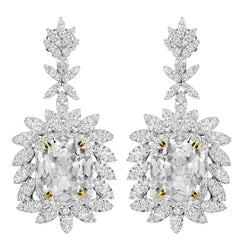 Diamante Fine Orecchini 3,50 carati F/VS1 – Oro 14 Carati
